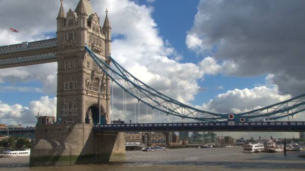 缓慢的泛在伦敦塔桥股票视频视频免费下载