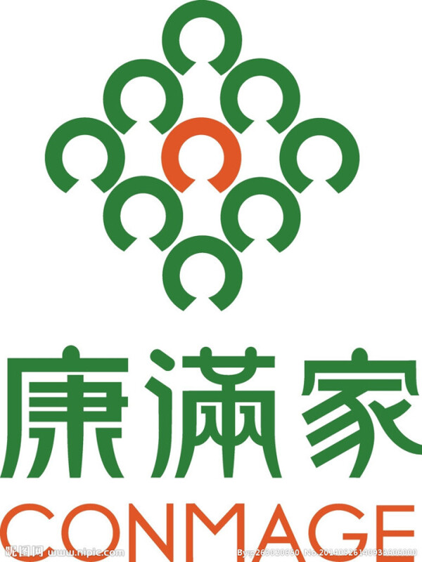 康满家LOGO矢量图图片