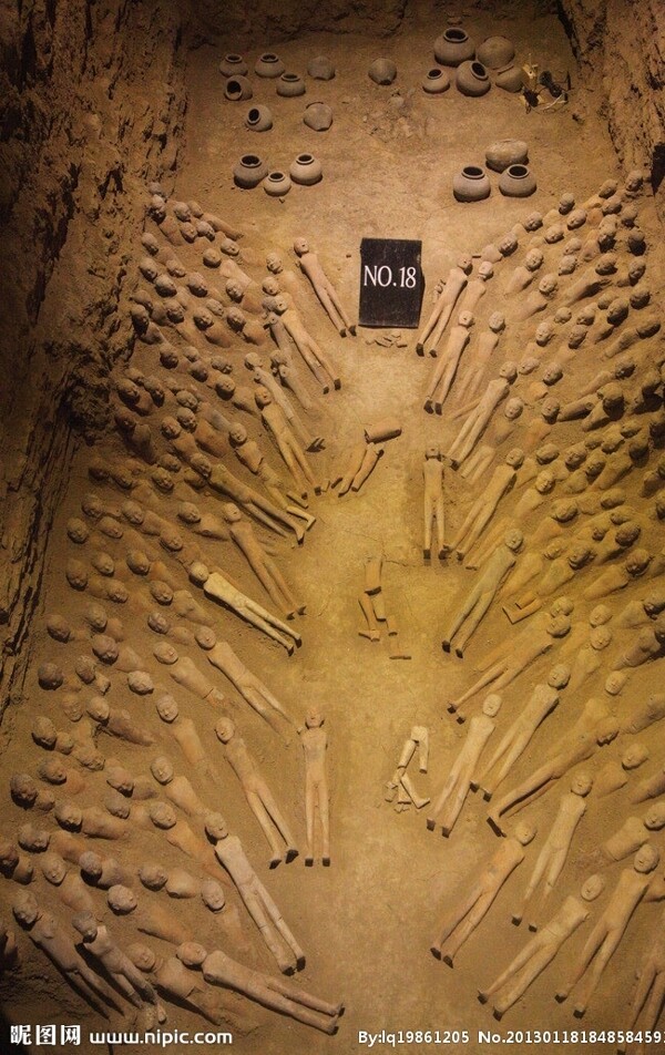 汉阳陵博物馆地下俑坑图片