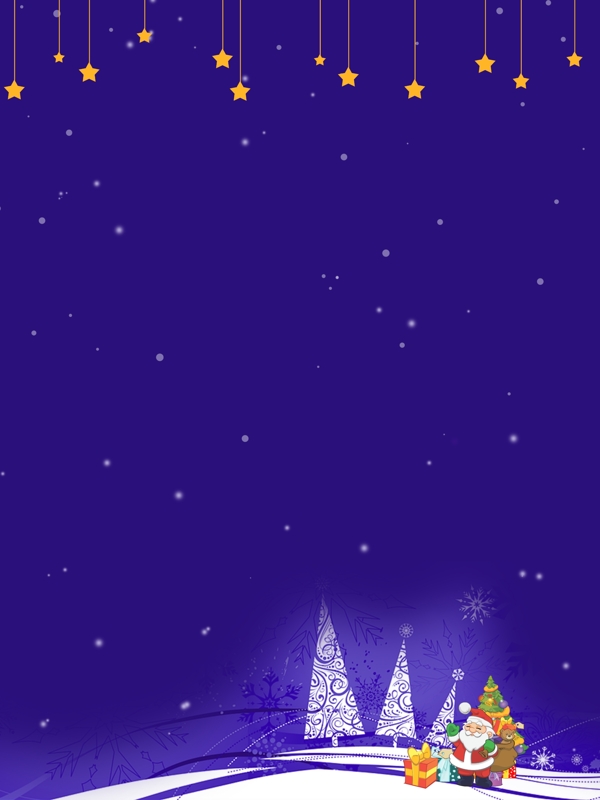 唯美冬日圣诞节紫色背景