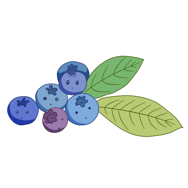 萌翻可爱的一堆蓝莓