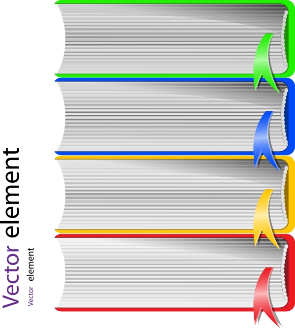 书籍设计元素矢量素材02
