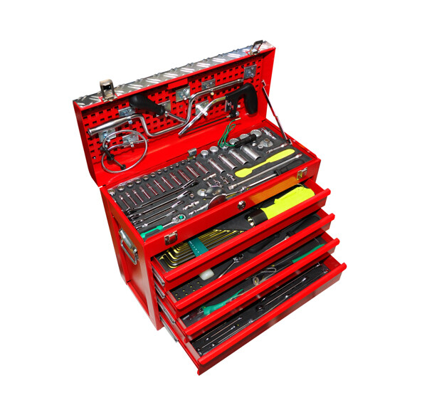高级的红色工具箱