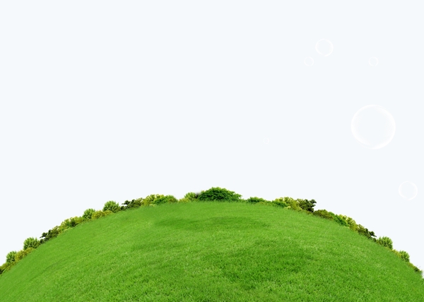 圆草皮绿化背景图