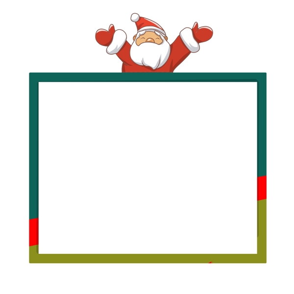 圣诞节长方形边框