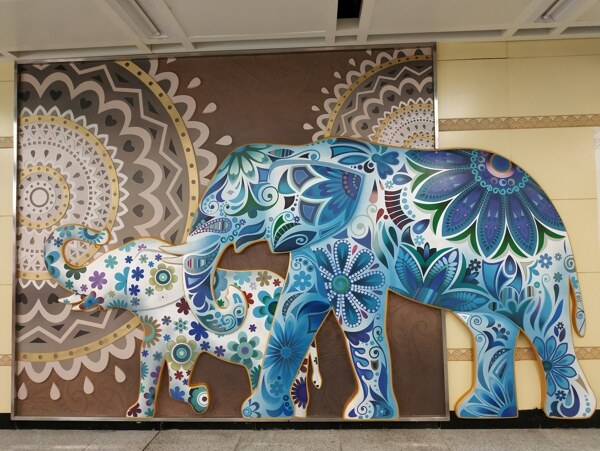 大象壁画
