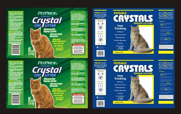 猫砂包装标签图片