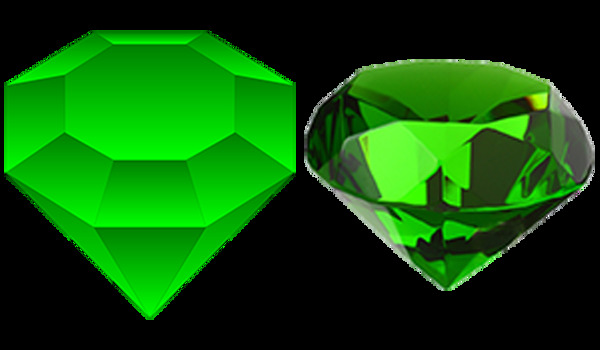 绿宝石翡翠免抠png透明图层素材