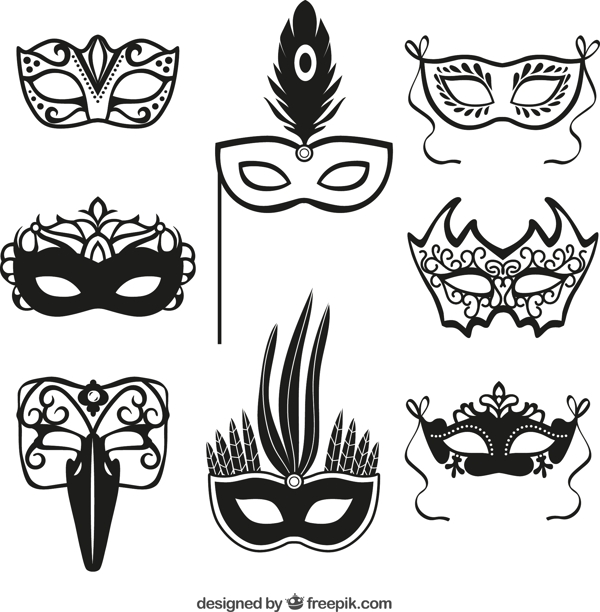 狂欢节面具图标