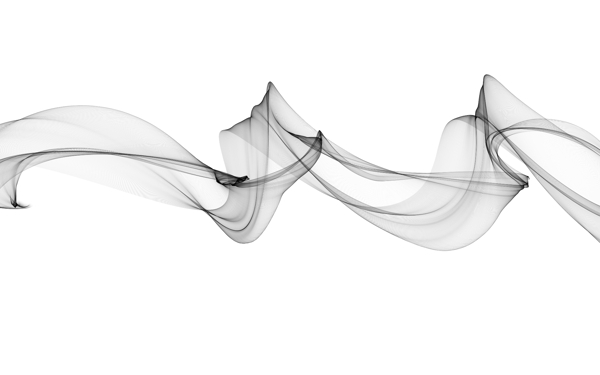 手绘新中式抽象彩色烟雾线条图片