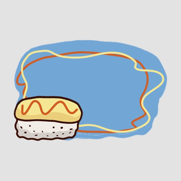 面包边框插画