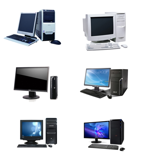液晶电脑台式电脑图片