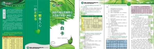中国人寿城乡保险明白三折页图片