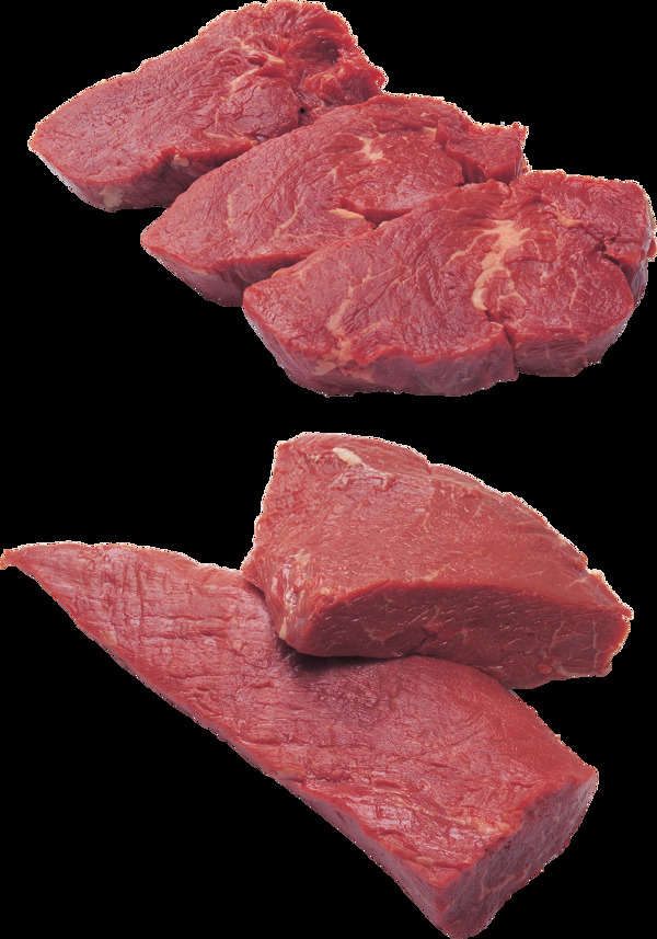 红色牛肉免抠png透明图层素材