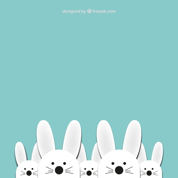 复活节白兔子