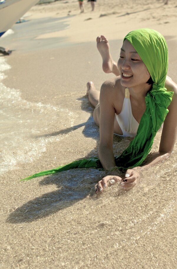孔斯2010年菲律宾长滩岛度假泳装图片