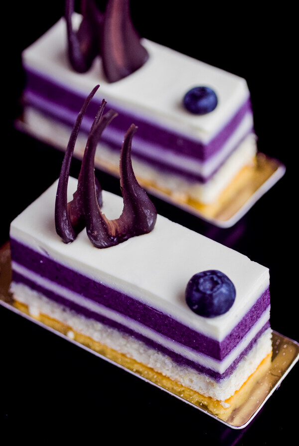 蓝莓芝士蛋糕图片