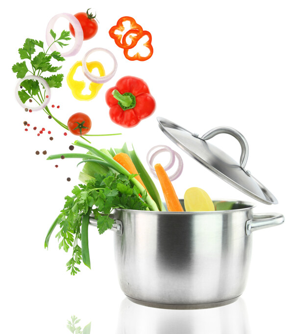 炖锅里的蔬菜图片