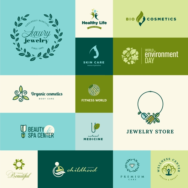 环保标志设计植物标志