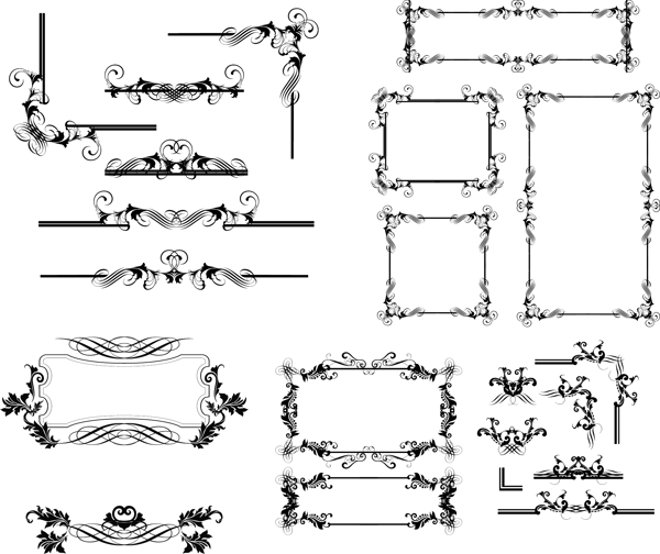 欧式花纹边框图片