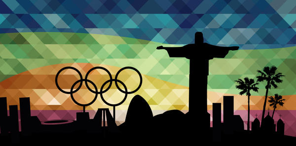 里约奥运会2016大地标背景