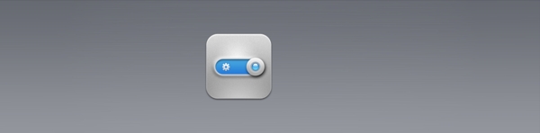 金属蓝色开关滑块网页UI按钮设计