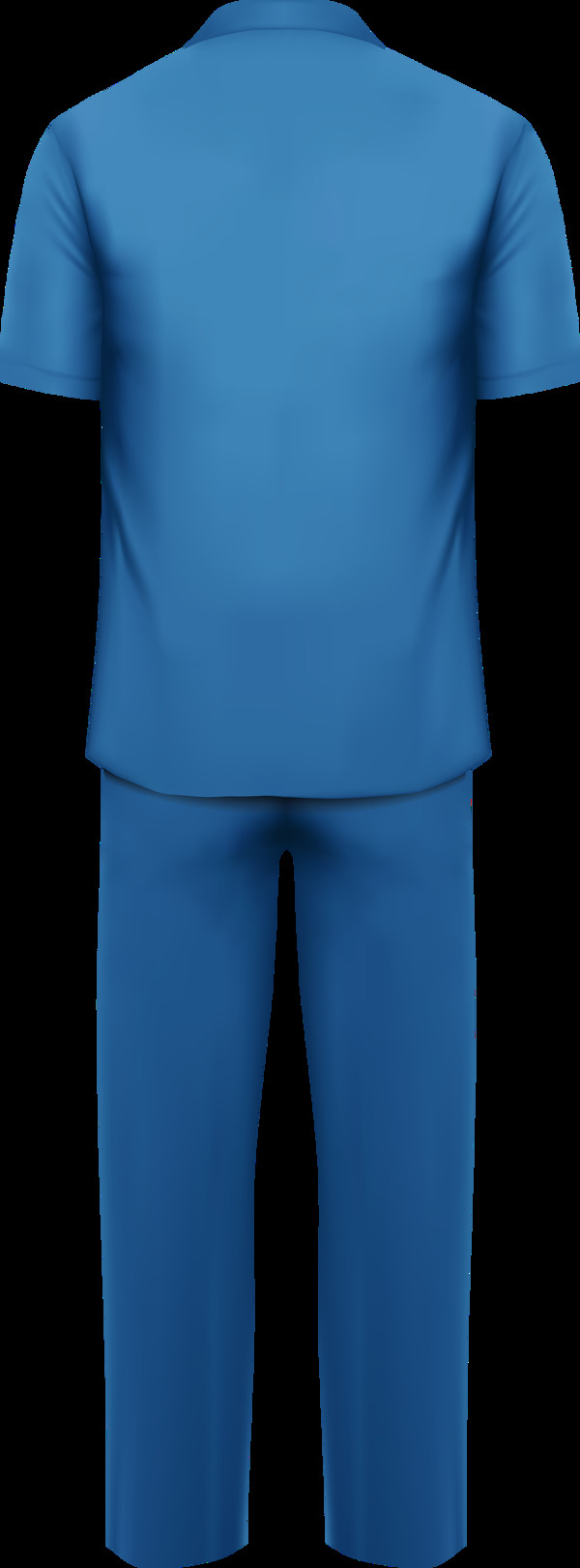 蓝色衣服男装元素
