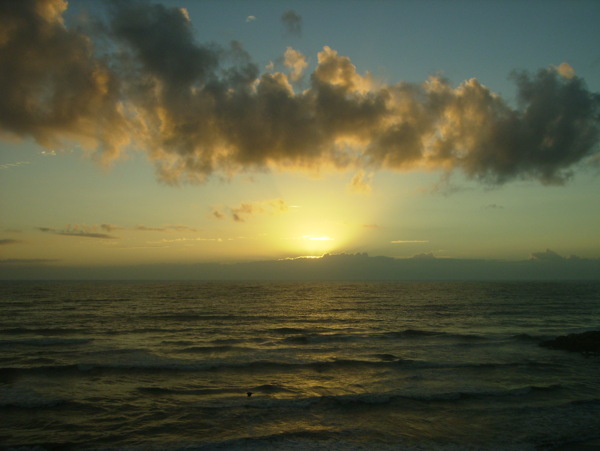 夕阳落日海景图片