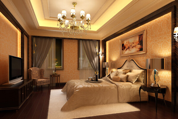 暖色卧室设计