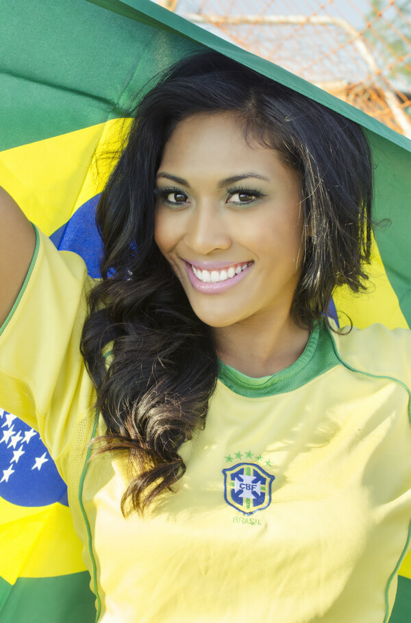 巴西美女球迷图片