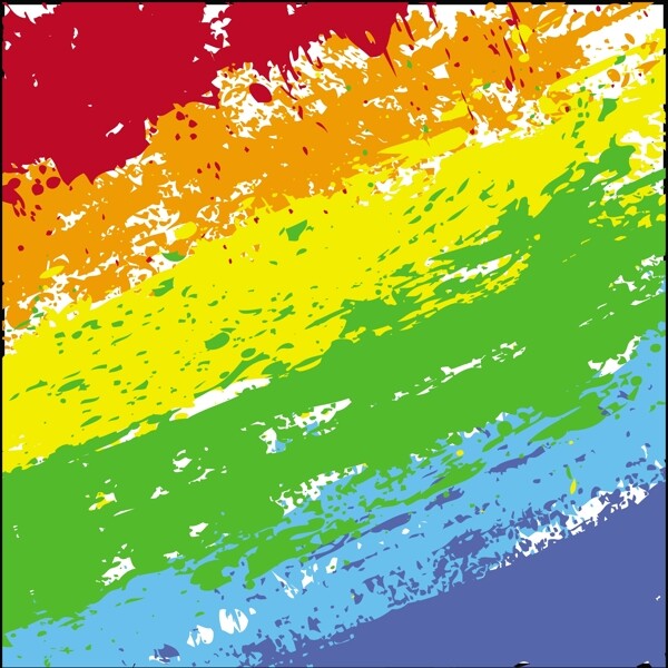 彩虹抽象设计的Grunge纹理