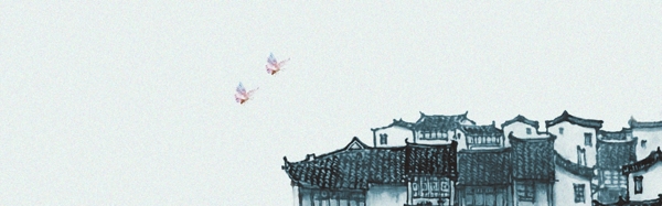 地标手绘景点banner