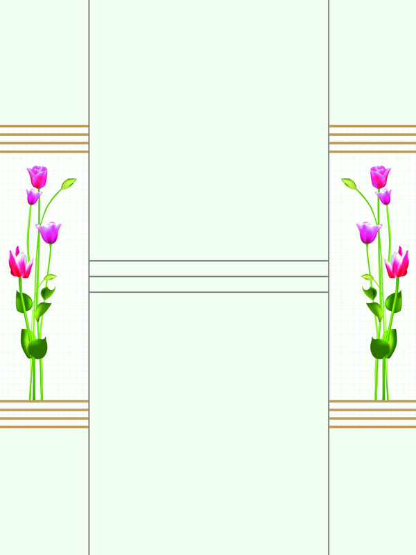 郁金香五门设计移门图