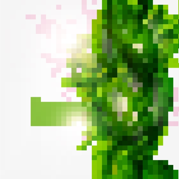 绿色花纹背景图案