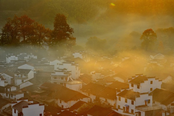 石城迷雾风景