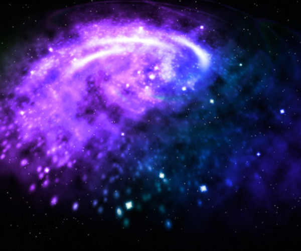 紫色的银河背景