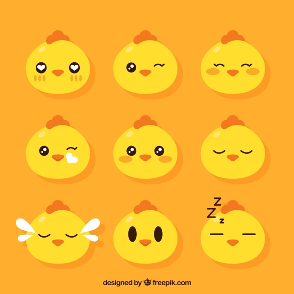 可爱小鸡表情头像图片