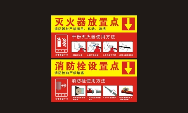 消防设施指示牌