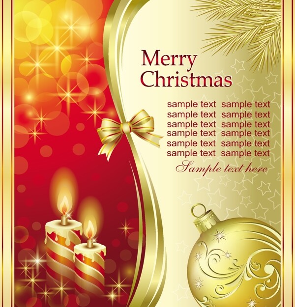 金色动感线条圣诞背景图片