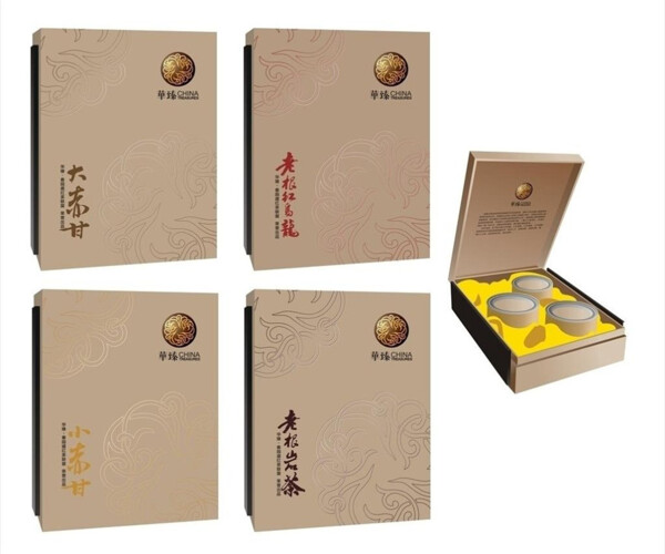 茶叶包装盒子古典传统大气图片模板下载