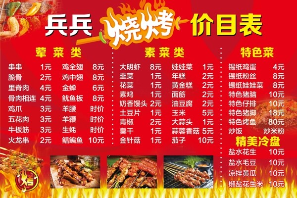 价目表