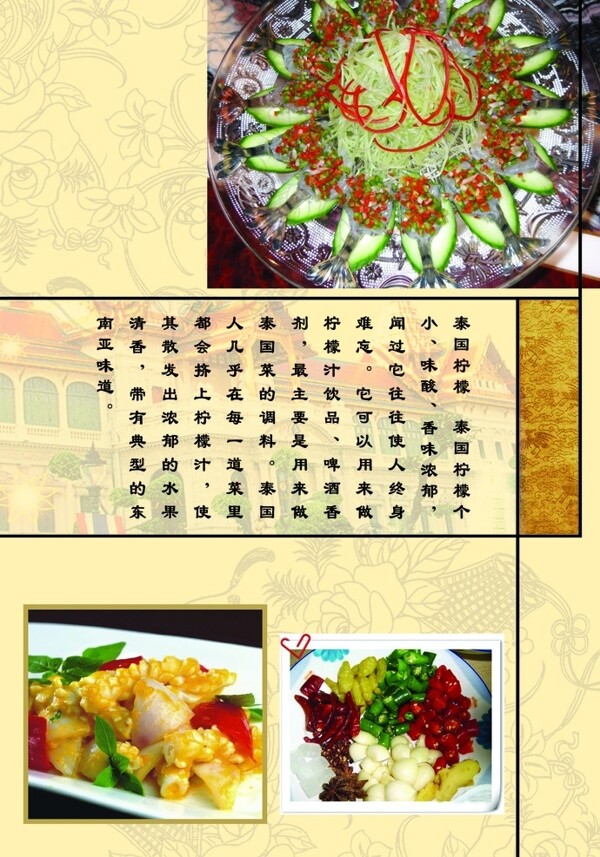 泰国菜单图片