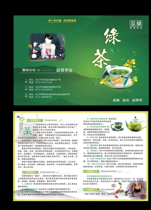 绿茶册子图片