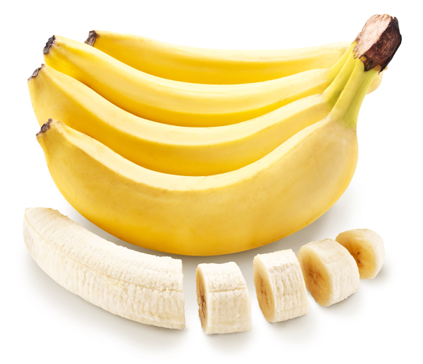 切成段的香蕉肉图片