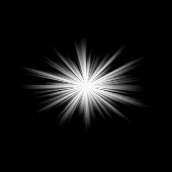 放射白色星光效果图图片