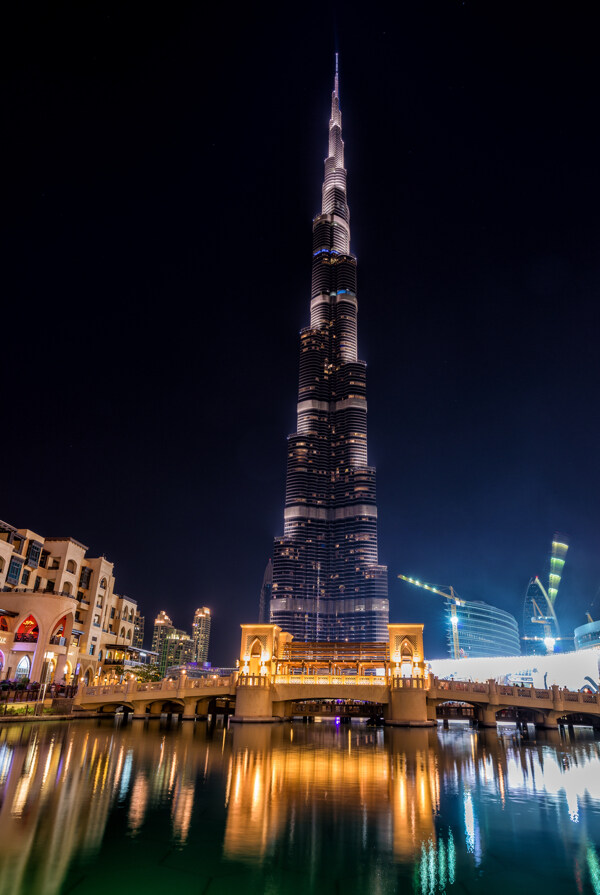 迪拜哈利法塔风景图片