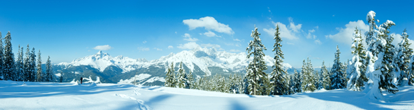 横幅冬季风景图片