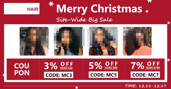 速卖通纯红色海报广告图制作圣诞节主题