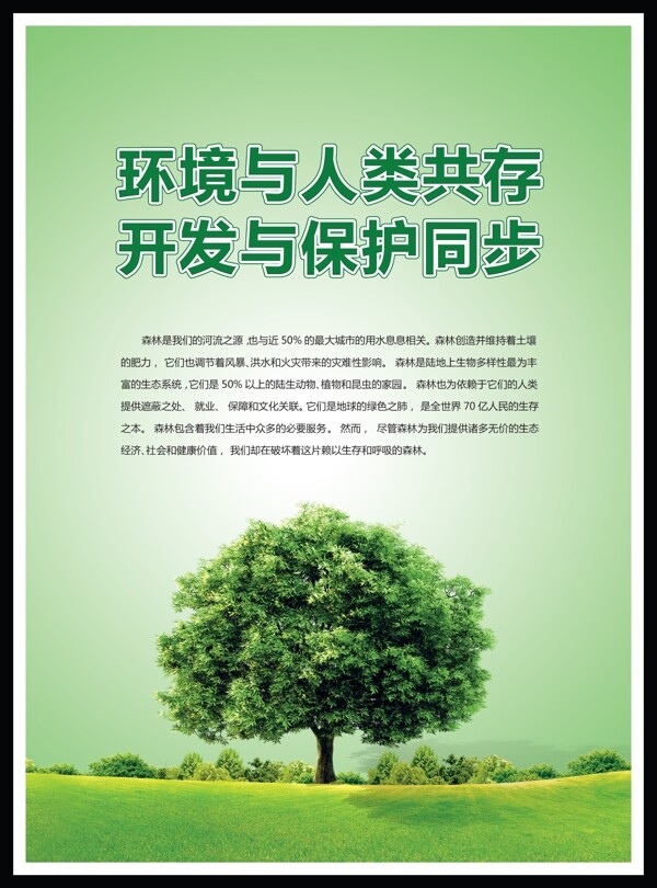 保护环境海报图片