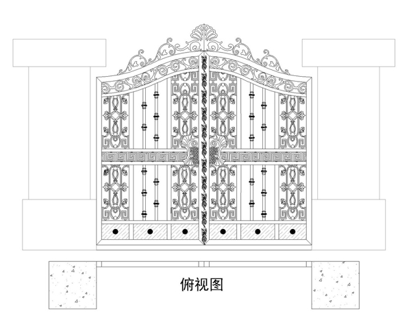 铁艺小门镂空门铁门